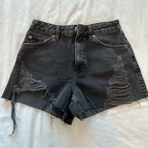 TopShop Distressed High Waisted Shorts